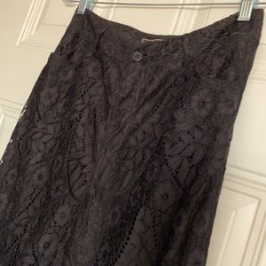 L&B fit and flare black pants